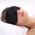 Masque de Sommeil,3D Masque de Nuit en Mousse Douce à Mémoire de forme Masque de Yeux Ergonomique Anti-lumière et Anti-fatigue d'or-3