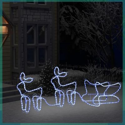 Décoration Lumineuse Extérieure - Silhouette Renne De Noël - Hauteur 50cm