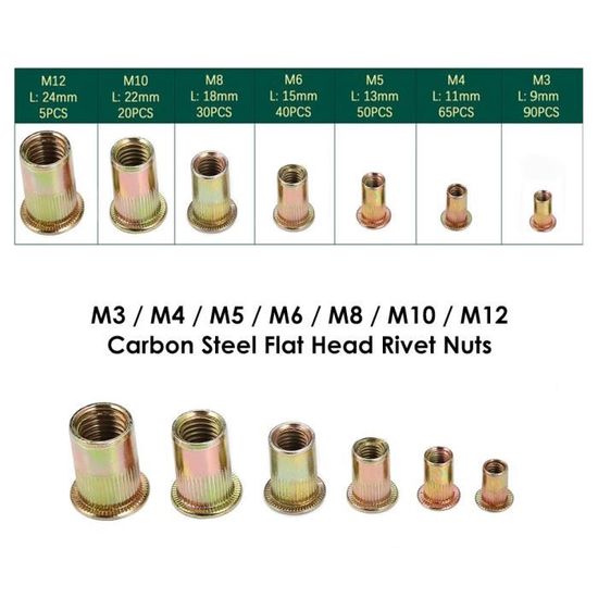 10 Vis Rivet Uxcell M5x13mm - Vis Acier Pour Assemblage Solide