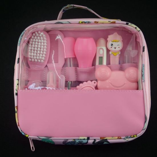 13 Pcs Ensemble Kit De Soins Bebe Infirmiere Nouveau Ne Bebe Clou Cheveux Soins De Sante Des Gamins Thermometre Toilettage Brosse Trousse Rose Toilette De Bebe Sets Et Trousses De Toilette 13 Pcs Ensemble Kit De Soins Bebe Infirmiere Nouveau Ne Bebe Clou Cheveux Soins De Sante Des Gamins Thermometre Toilettage Brosse Trousse Rose Toilette De Bebe Sets Et Trousses De Toilette