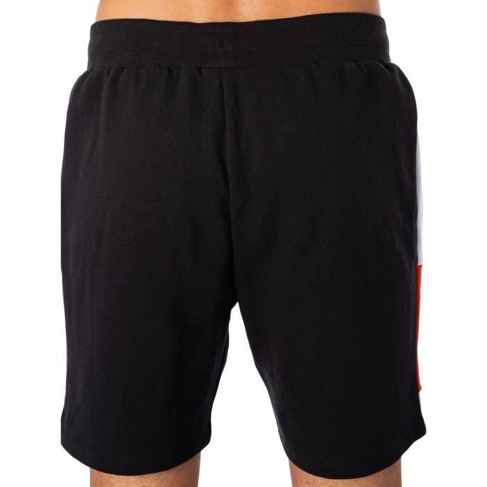 Short de survetement pour homme Ellesse Farnia Noir Taille elastiquee et poches ouvertes