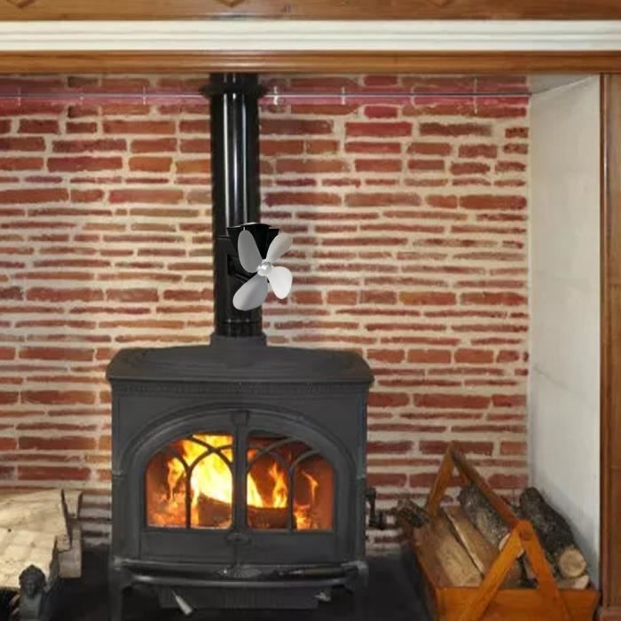 Ventilateur de poêle à bois, alimenté par la chaleur pour le gaz / granulé  / bois Poêle à bois Cheminée