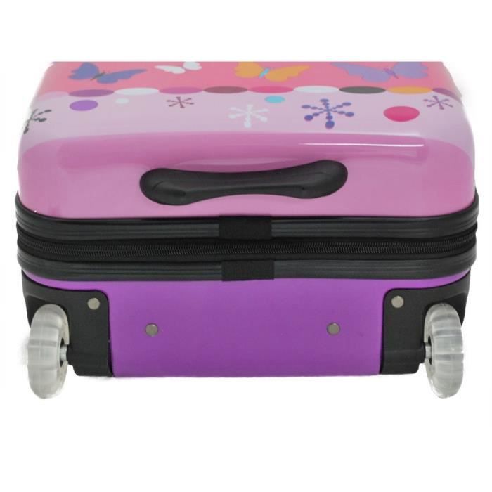 Valise enfant SNOWBALL Sirène rose