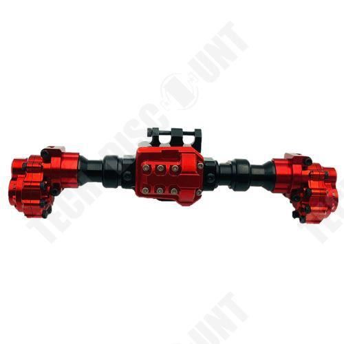 Ensemble Boîtier Essieu Métal KYX Pour Axial SCX10 III - Logement Essieu Avant/Arrière Noir - Échelle 1:10