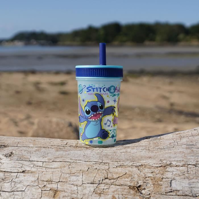 LILO ET STITCH - GOBELET EN PLASTIQUE COSPLAY DE STITCH AVEC PAILLE 798 Ml Disney