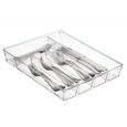  boite à couvert à 5 casiers – range couverts pour tiroir moderne – organisateur tiroir pour vaisselle, ustensiles d-0