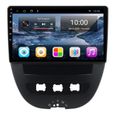 RoverOne® Autoradio GPS Bluetooth pour Peugeot 107 Citroen C1 Toyota Aygo 2005-2014 Android USB Stéréo Navigation Radio FM-0
