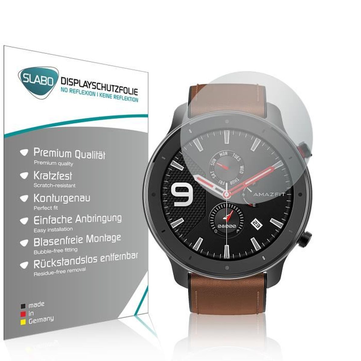 Pour montre Amazfit Gtr #N/D Coque de protection intégrale en polyuréthane thermoplastique souple et anti-explosion 47 mm 