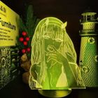 DIAMWOOD EXPERT EN EQUIPEMENT Tatapai Zero Two 002 Darling in The FRANXX Lampe 3D Anime Illusion Veilleuse Lampara &Eacute;clairage pour cadeau de AM3521