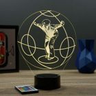 JNB-MAKER Lampe 3D - Sport Pétanque – Avec Télécommande 16 Couleurs + 4 Modes auto – Fabriqué en France - Lampe à poser - Veilleuse