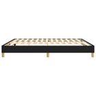 Sommier à ressorts de lit Noir 160x200 cm Tissu - SALUTUYA - TJ3499