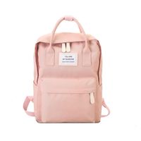 Sac à Dos,Femmes toile sacs à dos couleur bonbon imperméable sacs d'école pour adolescents filles - Type pink-15 pouces