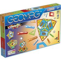 Geomag Classic 357 Confetti, Constructions Magnétiques et Jeux Educatifs, 114 Pièces