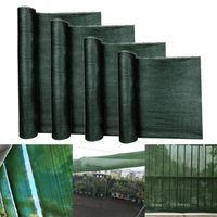 Brise-vue pour clôtures et rambardes HENGMEI - Tissu HDPE vert résistant à la moisissure et à l'abrasion - 1x10m