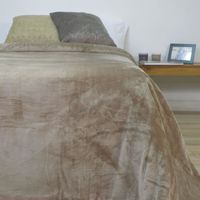couverture corail des alpes beige (Couleur: Vison - Mesures de couvertures: 160x240cm ( cama de 90 y 105cm ))