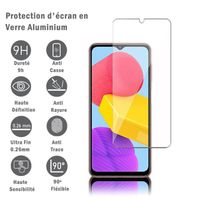 VCOMP® Pour Samsung Galaxy M13 4G 6.6": Protection d'écran en verre d'aluminium super résistant 9H, définition HD, anti-rayures