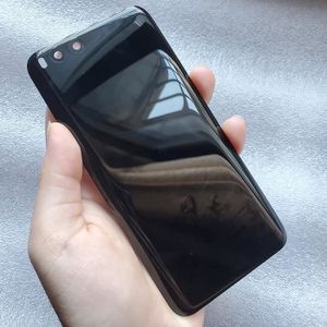 PIÈCE TÉLÉPHONE Noir avec lentille - Coque arrière en verre transp