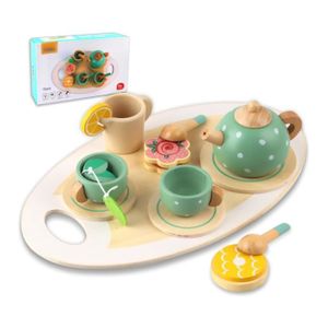 Pwshymi-Ensemble à thé en bois pour petites filles Service à thé en bois pour  enfants Théière Tasses puericulture coffre - Cdiscount Maison
