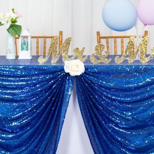 Nappe rectangulaire bleu roi haut de gamme pour mariage et fêtes - Dragées  Anahita