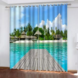 Get Rideaux de plage pour le salon Desktop Wallpaper