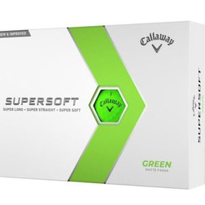 BALLE DE GOLF Boite de 12 Balles de Golf Callaway Supersoft Vert