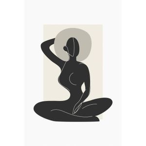 TABLEAU - TOILE Tableau sur toile silhouette 65x97 cm