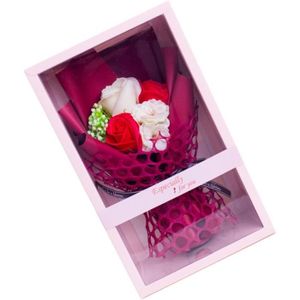 FLEUR ARTIFICIELLE 1 Jeu Bouquet De Roses Cadeau De Noel Savon Aux Fl