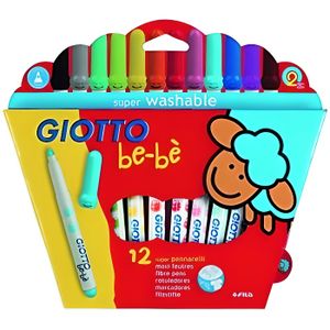 JEU DE COLORIAGE - DESSIN - POCHOIR FEUTRES DE COLORIAGE GIOTTO BÉBÉ ULTRA LAVABLE …