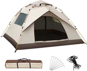 TENTE DE CAMPING Tente de camping 3-4 Personnes imperméable,montage