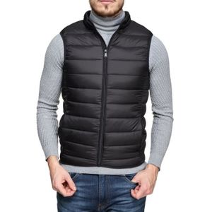 Cinnammou Veste sans Manches Homme en Hiver Gilet Padded Bodywarmer de Sport Doudoune L/ég/ère Manteau Epais Doudoune sans Manches Homme pour Hiver