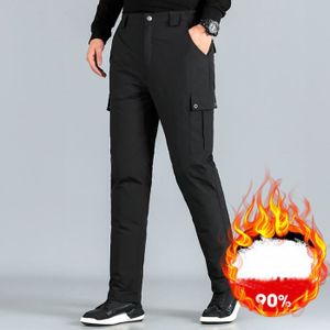 Pantalon Cargo Homme Noir en Jean Multi Poches Serré Casual