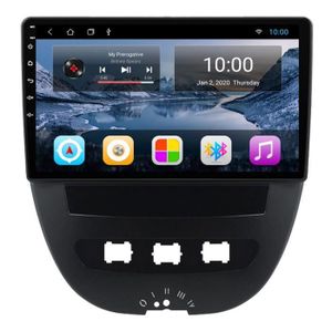 AUTORADIO RoverOne® Autoradio GPS Bluetooth pour Peugeot 107 Citroen C1 Toyota Aygo 2005-2014 Android USB Stéréo Navigation Radio FM