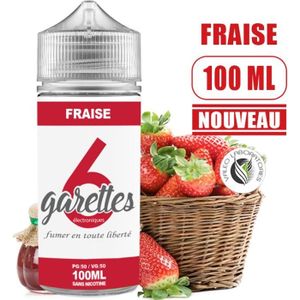 Liquide cigarette électronique sans nicotine gout fraise