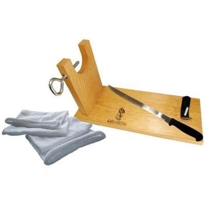 Support à Jambon Avec Couteau Et Fusil à Aiguiser - Jamonprive