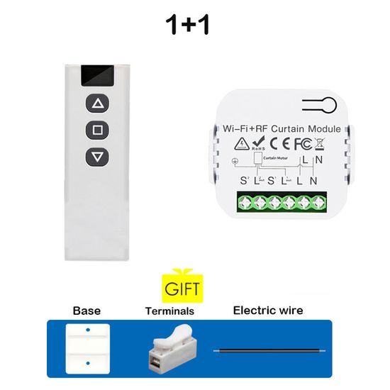 Interrupteur de rideau de store Tuya Smart Life WiFi 433Mhz avec ...
