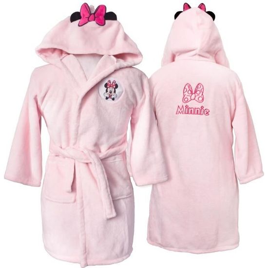 Robe de chambre brodee a capuche DISNEY HOME MINNIE LOVE