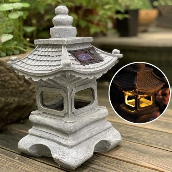 Lanterne Solaire Japonaise Avec Chat Porte-Bonheur - Imperméable IP65, Auto-Allumage, Suspension Jardin Ou Intérieur - Style B