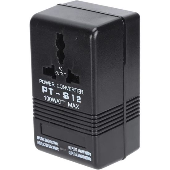Convertisseur De Tension Nimomo 100W 100-120V Vers 220-240V - Adaptateur Voyage Abaisseur Universel