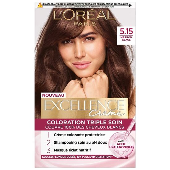 L Oreal Paris Excellence Coloration 5 15n Marron Glace Cdiscount Au Quotidien