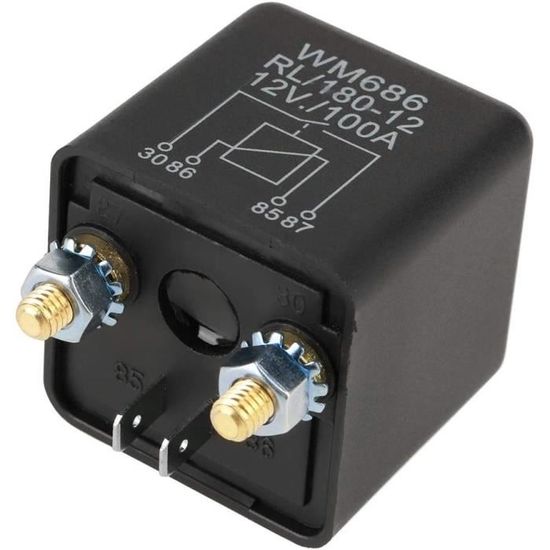 WM686 100A Normal Ouvert Heavy Duty Relais De Démarreur De Voiture Pour Relais De Contrôle De Batterie De Voiture ON/OFF RL /180 DC 12V Relais Pour Auto