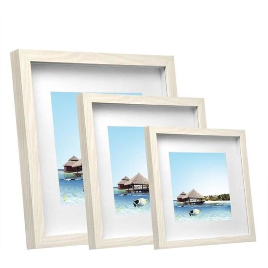 Générique Cadre Photo 3D En Bois, Objet 30X40 Cm, Boîte D'ombre