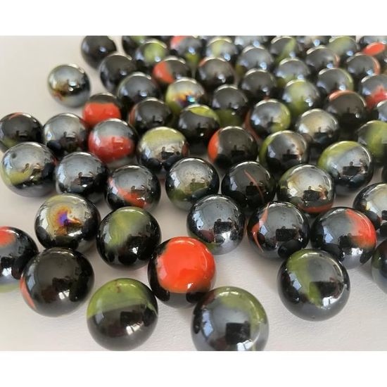 Petit assortiment de billes de verre
