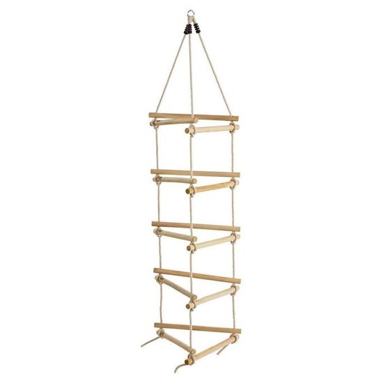 VINGVO Echelle de corde pour enfants en bois, jeu d'escalade en plein