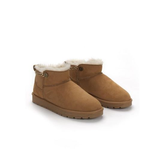 Bottines pour Femme BLACKFIELD Ekhlas Marron Talon Plat