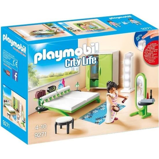 PLAYMOBIL - 9271 - City Life - La Maison Moderne - Chambre avec Espace  Maquillage - Cdiscount Jeux - Jouets