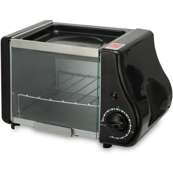 Four électrique Mini 22 Litres 1000W – 4 Tubes, Minuterie 60 Min, Température 120-250°C, Pour Pizza, Gâteaux