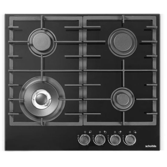 Bouton de commande noir 6h - Table de cuisson Proline | Retrait magasin