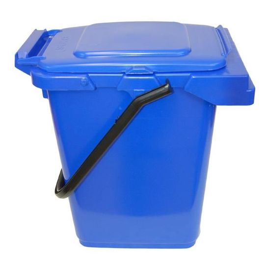 Mojawo Poubelle à Couches 12L Avec Couvercle Anti-Odeurs – Bleu Recyclé, Idéale Bébé & Cuisine