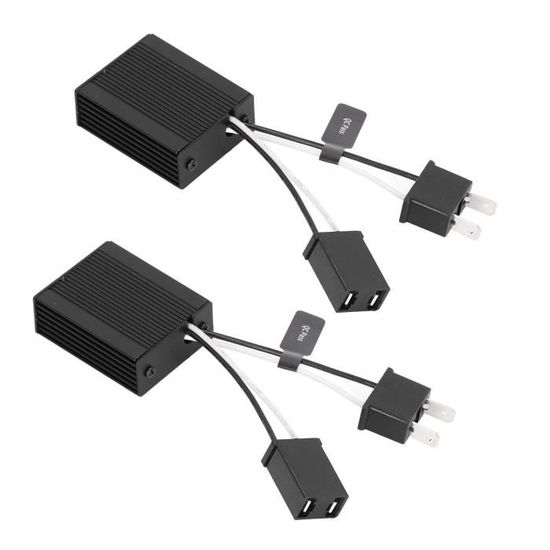 Tbest Décodeur De Lumière LED H1 12V DC, 2 Pièces, Résistance Anti