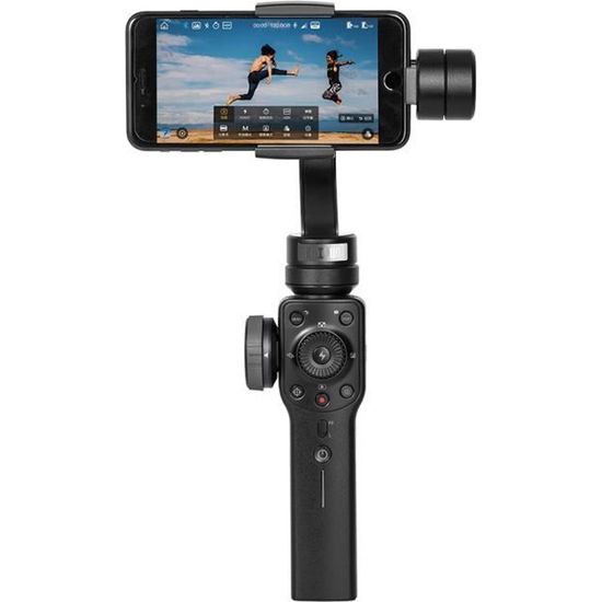 Zhiyun Smooth 4 Smartphone Gimbal Time Lapse/Object Tracking 7.4oz Payload 12 Hours Long Runtime Smartphone Stabilizer Black